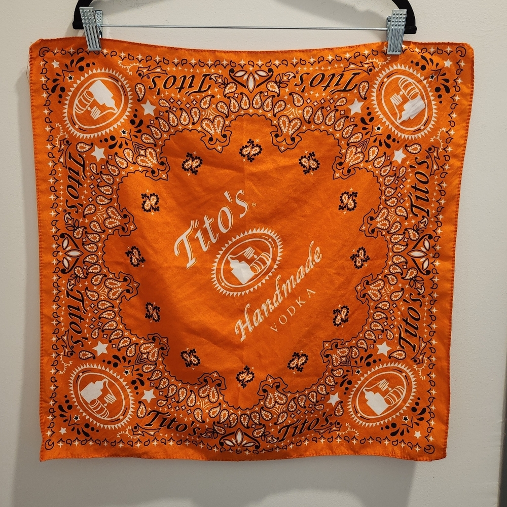 Orange Tito's Handmade Vodka Bandana